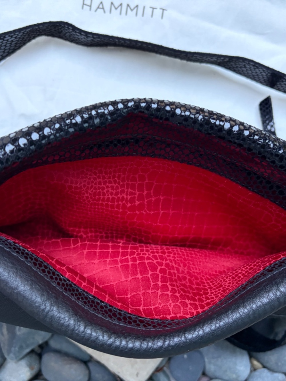 Hammitt Dillon Crocodile Embossed Crossbody (size Medium) - Excellent Condition - Picture 11 of 14